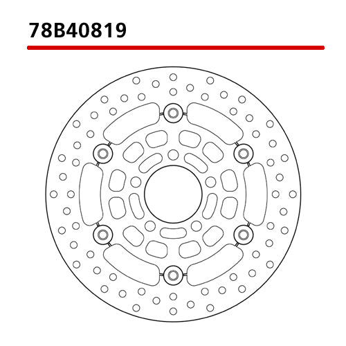 BREMBO - DISCO SERIE ORO FLOTTANTE 78B40819 Anteriore