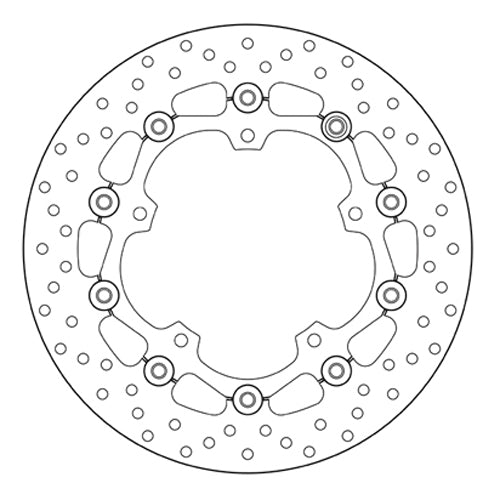 BREMBO - DISCO SERIE ORO FLOTTANTE 78B40849 Anteriore