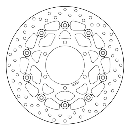 BREMBO - DISCO SERIE ORO FLOTTANTE 78B40863 Anteriore