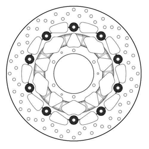 BREMBO - DISCO SERIE ORO FLOTTANTE 78B40876 Anteriore