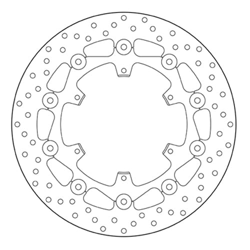 BREMBO - DISCO SERIE ORO FLOTTANTE 78B40833 Posteriore