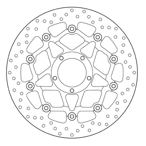 BREMBO - DISCO SERIE ORO FLOTTANTE 78B408A4 Anteriore