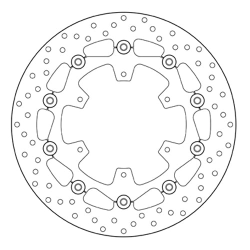 BREMBO - DISCO SERIE ORO FLOTTANTE 78B408A8 Anteriore