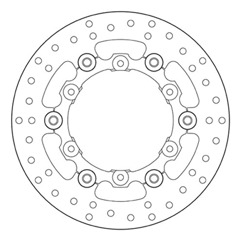 BREMBO - DISCO SERIE ORO FLOTTANTE 78B408A9 Posteriore