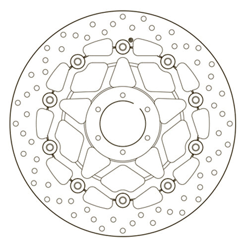 BREMBO - DISCO SERIE ORO FLOTTANTE 78B408B4 Anteriore