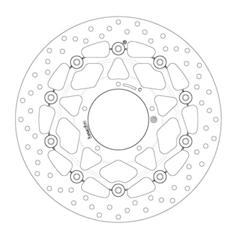 BREMBO - SERIE ORO FLOATING DISC 78B408B7 Front 