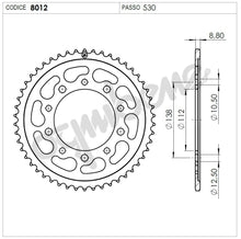 Carica l&#39;immagine nel visualizzatore Galleria, KIT TRASMISSIONE TROFEO HONDA Cod. 256256000