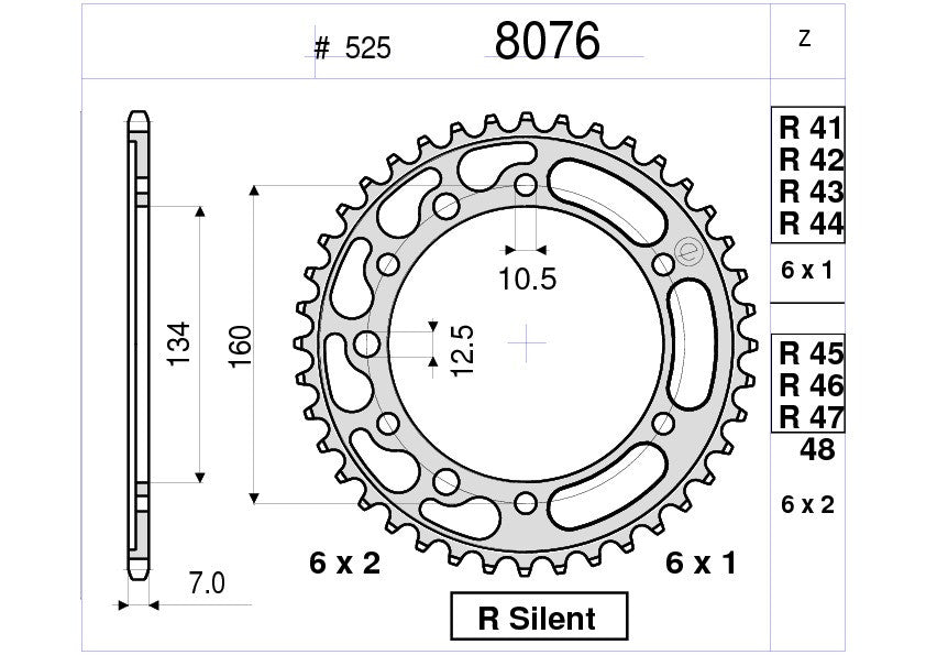 KIT TRASMISSIONE TROFEO HONDA Cod. 256272000