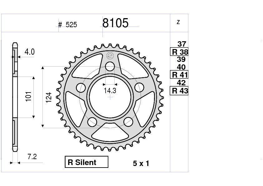 KIT TRASMISSIONE DID KTM Cod. 375533000