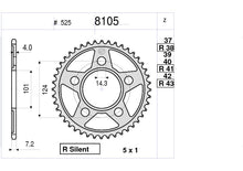 Carica l&#39;immagine nel visualizzatore Galleria, KIT TRASMISSIONE TROFEO KTM Cod. 2555331743