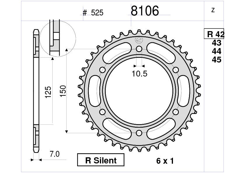 KIT TRASMISSIONE TROFEO KTM Cod. 2554491642