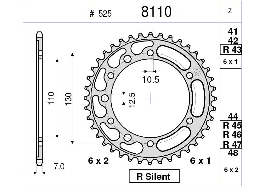 KIT TRASMISSIONE TROFEO SUZUKI  Cod. 2562101745