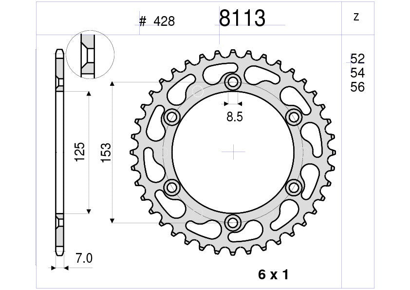 KIT TRASMISSIONE TROFEO HONDA  Cod. 255482000