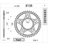 Carica l&#39;immagine nel visualizzatore Galleria, KIT TRASMISSIONE DID RACING KTM Cod. 37A181