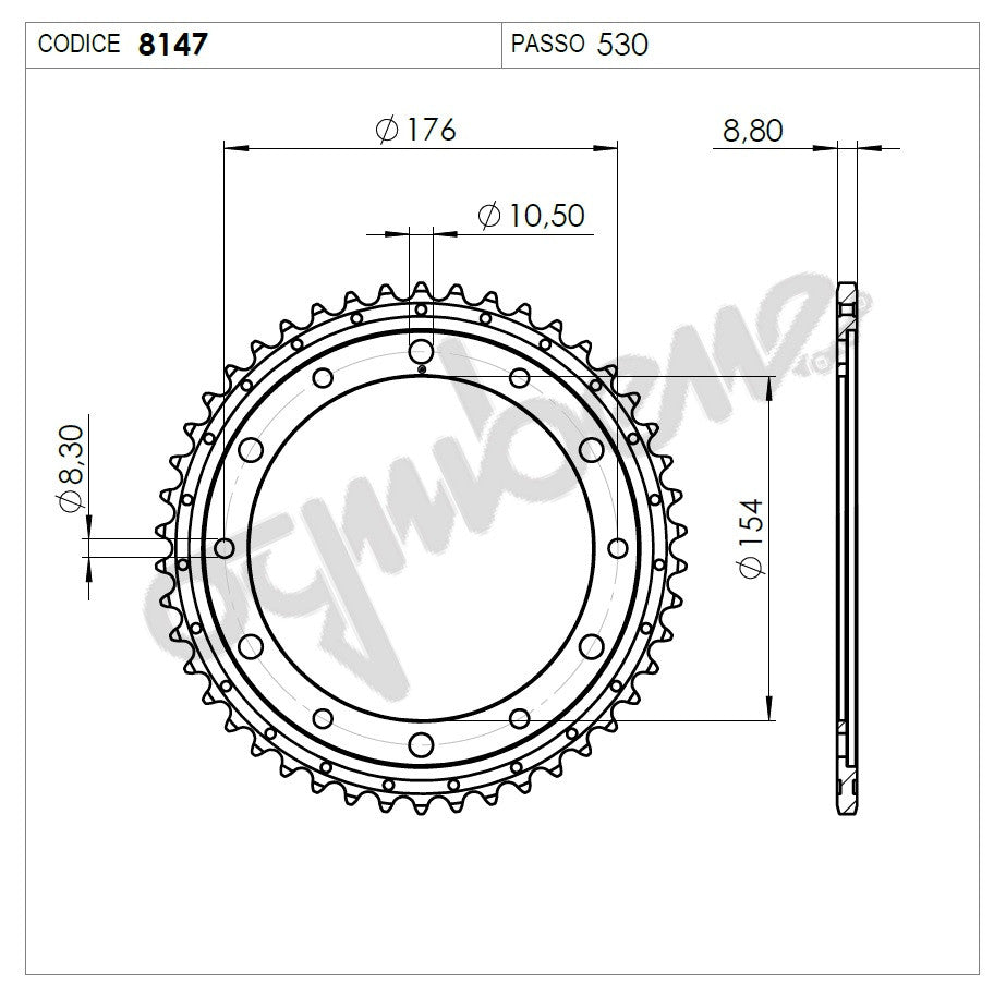 KIT TRASMISSIONE TROFEO HONDA Cod. 2556941544