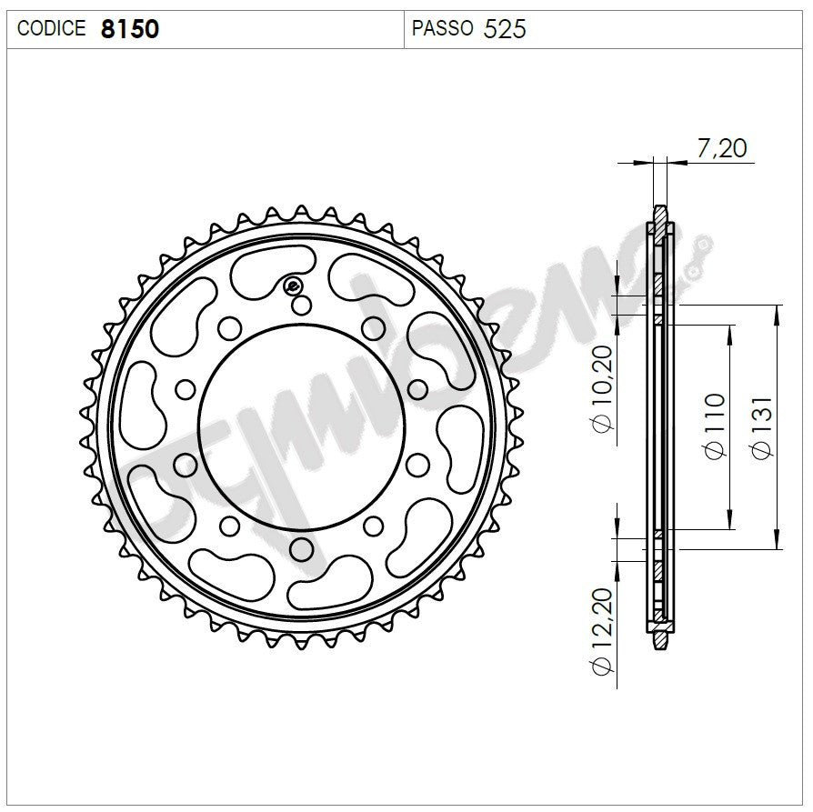 KIT TRASMISSIONE TROFEO BMW Cod. 256107000