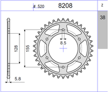 Carica l&#39;immagine nel visualizzatore di Gallery, KIT TRASMISSIONE DID RACING KTM Cod. 37A246