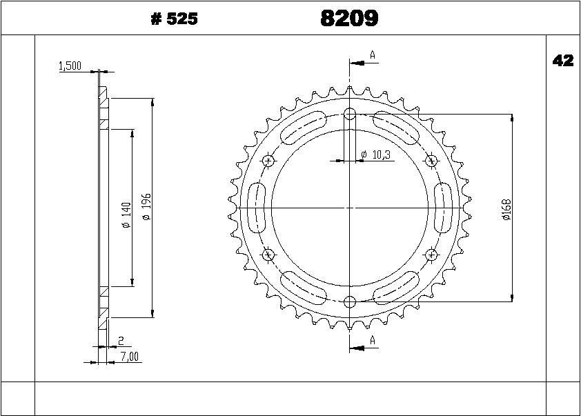 KIT TRASMISSIONE TROFEO HUSQVARNA Cod. 256074000