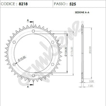 Carica l&#39;immagine nel visualizzatore Galleria, KIT TRASMISSIONE TROFEO HONDA Cod. 256132000