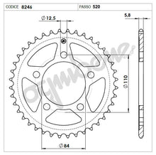 Carica l&#39;immagine nel visualizzatore di Gallery, KIT TRASMISSIONE DID HONDA Cod. 376046000