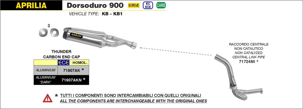 ARROW Collettore Aprilia Dorsoduro 900