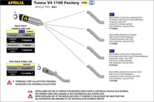 Carica l&#39;immagine nel visualizzatore di Gallery, TERMINALE ARROW APRILIA TUONO V4 1100 FACTORY &#39;18/20