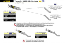 Carica l&#39;immagine nel visualizzatore Galleria, ARROW IMPIANTO SCARICO APRILIA TUONO V4 RR / FACTORY &#39;17/18