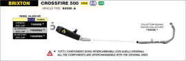 ARROW IMPIANTO SCARICO BRIXTON CROSSFIRE 500 '21