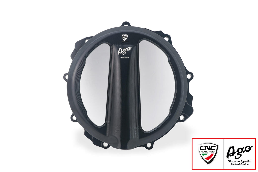 Carter frizione trasparente MV Agusta - comando a filo - Giacomo Agostini Limited Edition - Nero