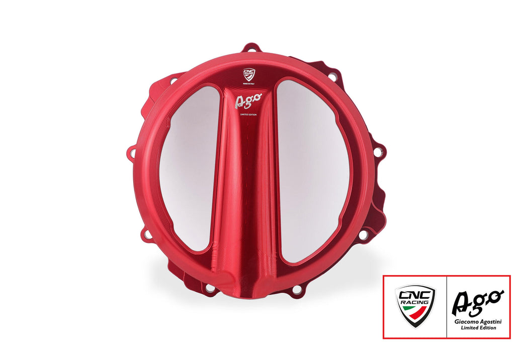 Carter frizione trasparente MV Agusta - comando a filo - Giacomo Agostini Limited Edition - Rosso