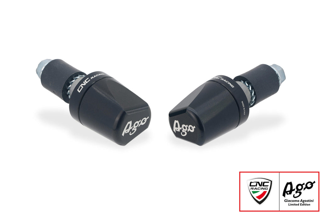 Contrappesi manubrio LOOK - Giacomo Agostini Limited Edition - Nero