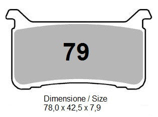 PASTIGLIE OGNIBENE NISSIN HONDA CBR 1000 RR-R