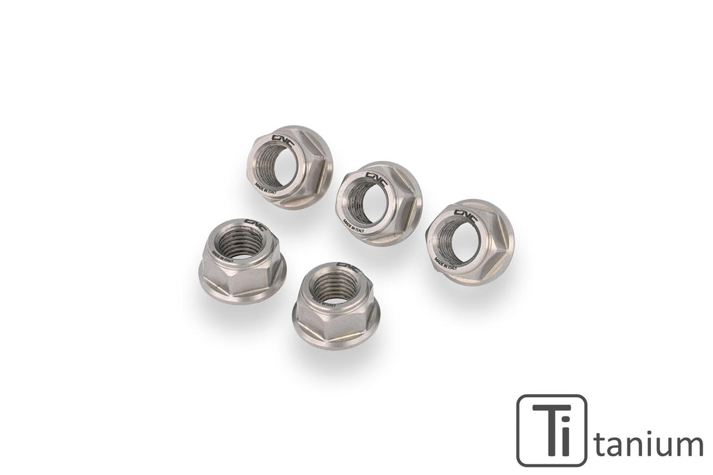 Dadi flangia portacorona Ducati MV Agusta M10x1.25 Titanio