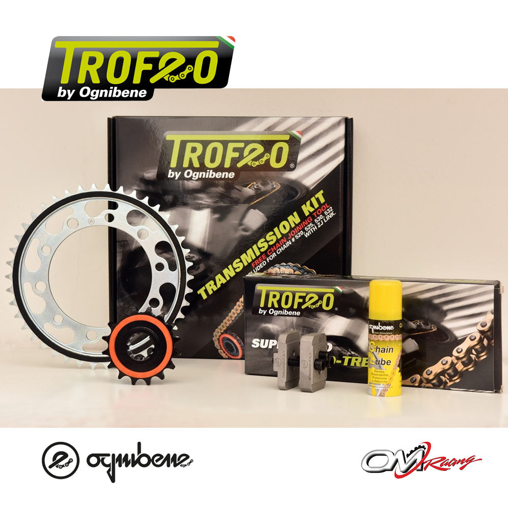 KIT TRASMISSIONE OGNIBENE TROFEO APRILIA TUONO 1000R - FACTORY  Cod. 255422000