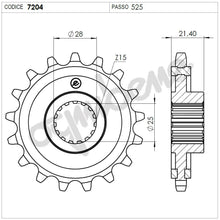 Carica l&#39;immagine nel visualizzatore di Gallery, KIT TRASMISSIONE OGNIBENE TROFEO APRILIA DORSODURO 750 &#39;09/17 Cod. 255688000