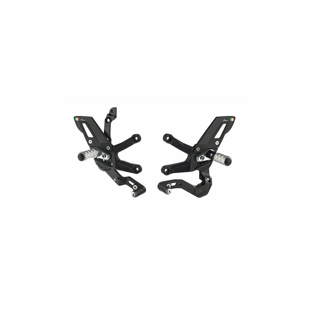 Lightech Adjustable Footrests with Articulated Footrests, Standard Gearbox