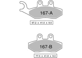 PASTIGLIE OGNIBENE PIAGGIO MP3 400 LT '07/11