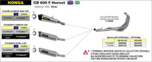 Carica l&#39;immagine nel visualizzatore di Gallery, ARROW IMPIANTO SCARICO HONDA CB 600 F HORNET &#39;07/13 - CBR 600 F &#39;11/13