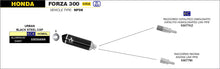 Carica l&#39;immagine nel visualizzatore Galleria, ARROW EXHAUST SYSTEM HONDA FORZA 300 &#39;18/20 