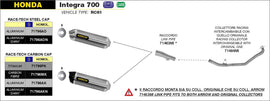 ARROW IMPIANTO SCARICO HONDA INTEGRA 700 - NC 700S - NC700X '12/13