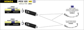 ARROW EXHAUST SYSTEM HONDA PCX 125 '21/24 