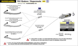 ARROW IMPIANTO SCARICO HUSQVARNA 70 ENDURO / SUPERMOTO '21