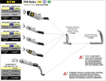 Carica l&#39;immagine nel visualizzatore di Gallery, ARROW IMPIANTO SCARICO KTM 790 DUKE &#39;18/20 - 890 DUKE R &#39;20/21 