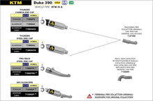 Carica l&#39;immagine nel visualizzatore di Gallery, ARROW IMPIANTO SCARICO DUKE 390 &#39;17/20