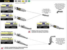 ARROW EXHAUST SYSTEM RC 390 '17/20 