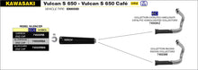 Carica l&#39;immagine nel visualizzatore Galleria, ARROW EXHAUST SYSTEM KAWSAKI VULCAN S 650 - VULCAN 650 CAFE &#39;17/20 
