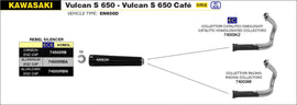 ARROW EXHAUST SYSTEM KAWSAKI VULCAN S 650 - VULCAN 650 CAFE '17/20 