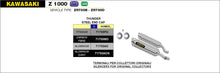 Carica l&#39;immagine nel visualizzatore Galleria, ARROW EXHAUST SYSTEM KAWASAKI Z1000 &#39;10/13 