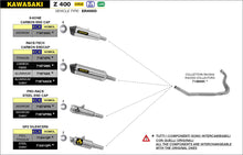 Carica l&#39;immagine nel visualizzatore di Gallery, ARROW IMPIANTO SCARICO KAWASAKI Z 400 &#39;19/20 