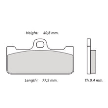 Carica l&#39;immagine nel visualizzatore Galleria, BREMBO RACING - KIT PASTIGLIE MESCOLA Z04 M029Z04